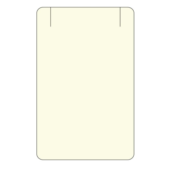 Collierkarte Schwarz - 38x55mm - Velourlederimitat - Bild 2