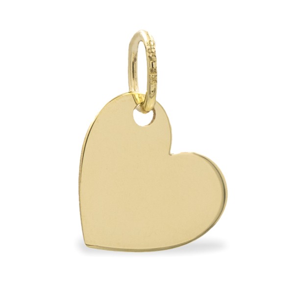 Gravurplatte Herz Gold 585 - 10x9mm