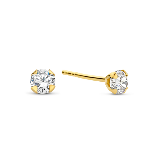 Ohrstecker Zirkonia Gold 585 - 3mm