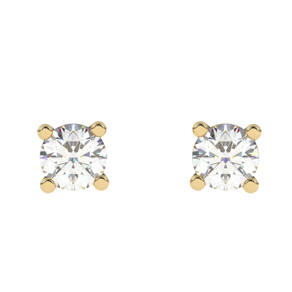Diamo Diamonds Ohrstecker Lab Grown Brillant 0,20 ct Gelbgold 585 - Bild 3