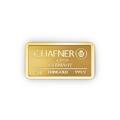 5g Goldbarren C.HAFNER - 999,9 Feingold - Neuware - Bild 2