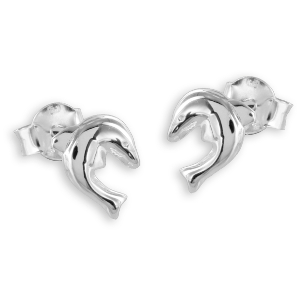Ohrstecker Delphin Silber 925 - 7,8x6,0mm