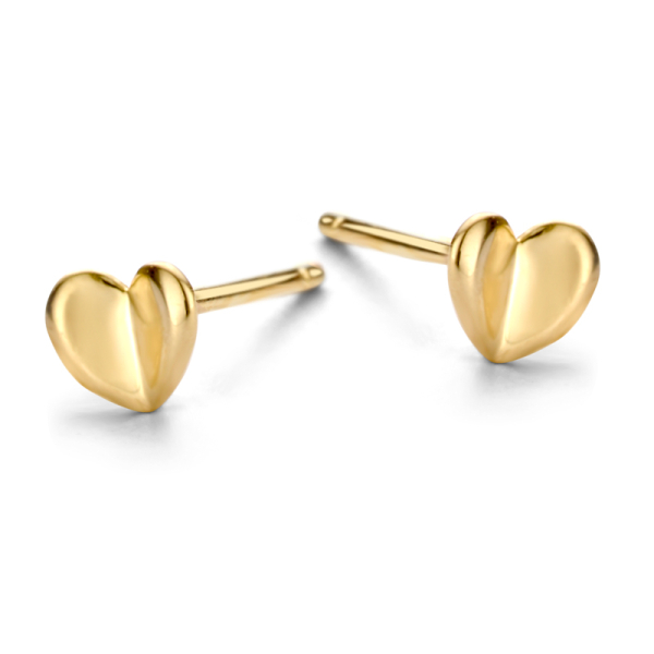 Ohrstecker Herz Gold 585 - 3,7x3,2mm