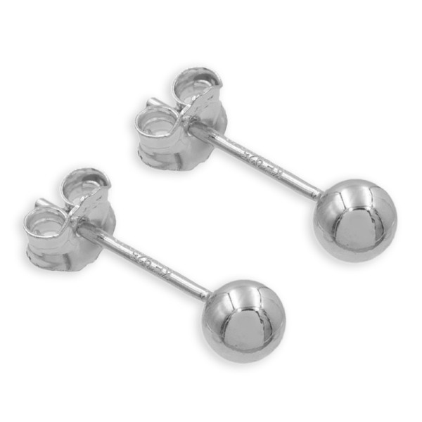 Ohrstecker Kugel Silber 925 - 5mm