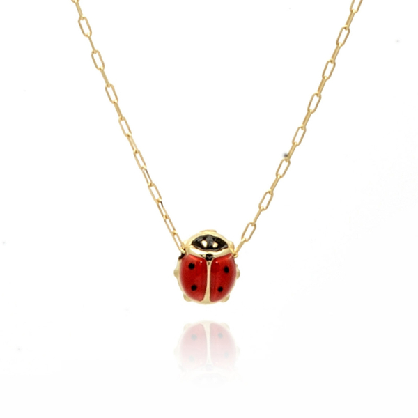 Collier Käfer Gold 585 - Anhänger 4,5x5mm