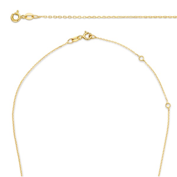 Ankerkette Gold 585 - Diamantiert - 0,8 mm breit - 45cm mit Zwischenösen - Bild 2