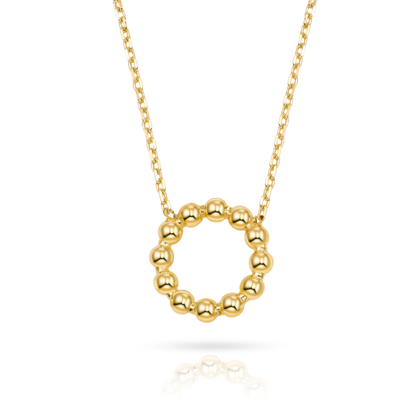 Collier Kugelring Gold 333 - Hochglanz - Ø 10,0mm