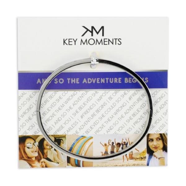 Key Moments Armspange Lack blau Edelstahl IPS - AND SO THE ADVENTURE BEGINS - Bild 2