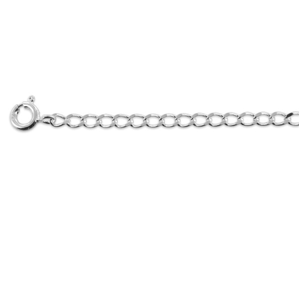 Verlängerungskette Silber 925 - 6,5cm lang - 2,7mm breit