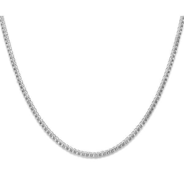 Tennis-Halskette Zirkonia Silber 925 rhodiniert - 2,5mm