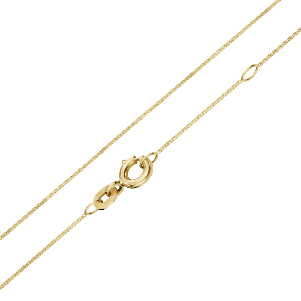 Ankerkette Gold 585 - 0,8mm breit - 45cm mit Zwischenöse