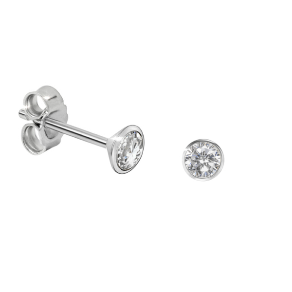 Ohrstecker Zirkonia Silber 925 - 2,0mm
