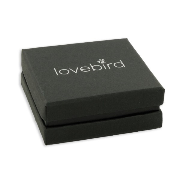 Lovebird Collier mit 2 Zirkonia 101 Facetten Silber 925 rhodiniert - Bild 4