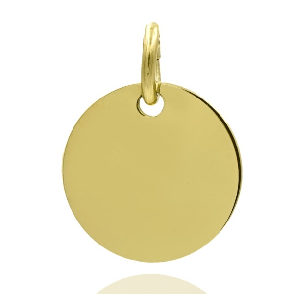 Gravurplatte rund Gold 333 - 10mm