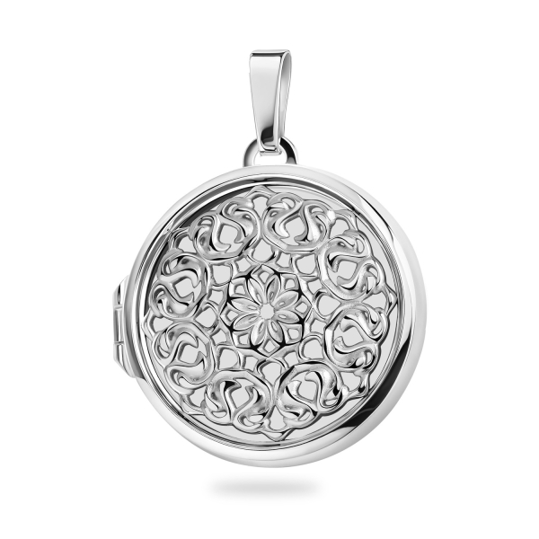 Medaillon Floral Silber 925 - Rund - 21,5mm