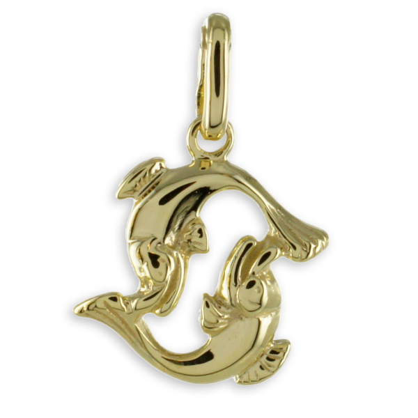 Sternzeichen Anhänger Gold 333 - Hochglänzend - 22mm hoch