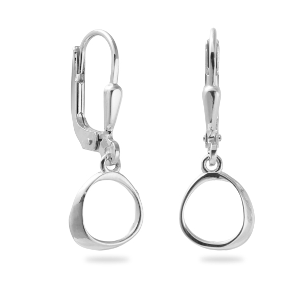 Ohrhänger Organic Style Silber 925 rhodiniert