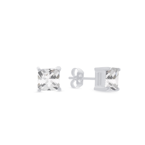 Frank 1967 Ohrstecker Edelstahl - Zirkonia 6x6mm