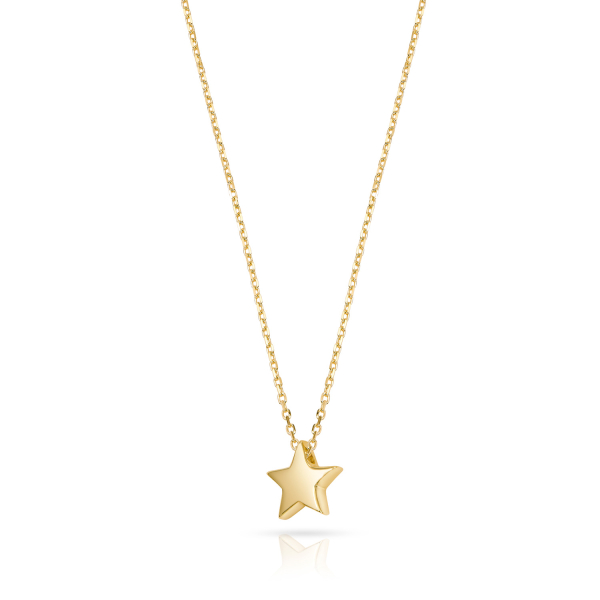 Collier Stern Gold 333 - Hochglanz - Bild 2