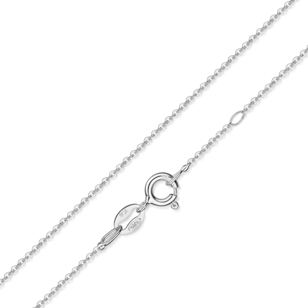 Ankerkette Silber 925 - Diamantiert - 1,0mm breit - 50cm