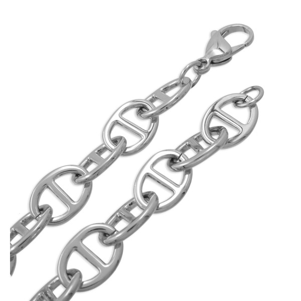 Chunky Chain Edelstahl 316L - Stegpanzerkette - 12mm breit