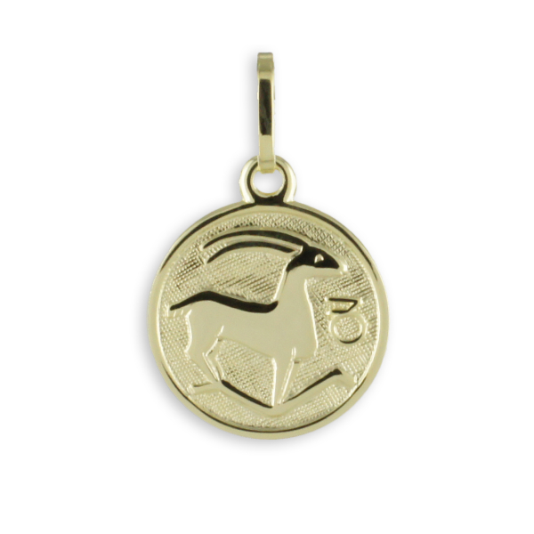 Sternzeichen Anhänger Gold 333 - Teilmattiert - 12,4mm