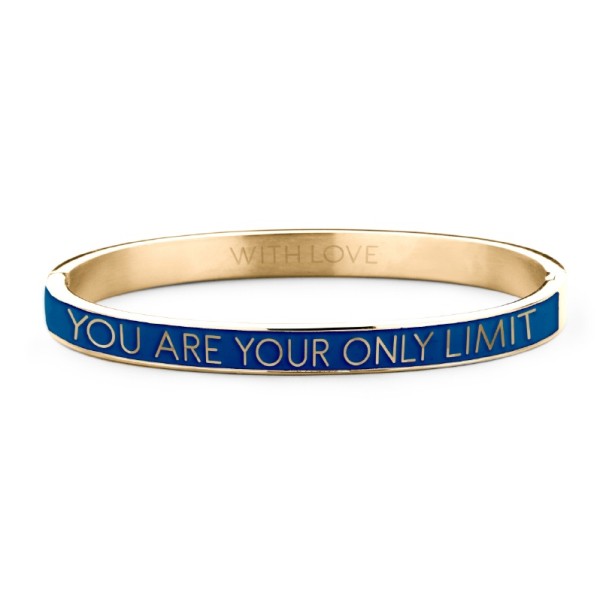 Key Moments Armspange Lack blau Edelstahl IPG - YOU ARE YOUR ONLY LIMIT