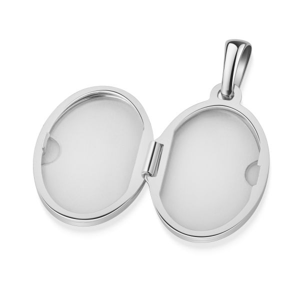 Medaillon Anhänger oval Silber 925 - 11x15mm - gravierbar - Bild 3