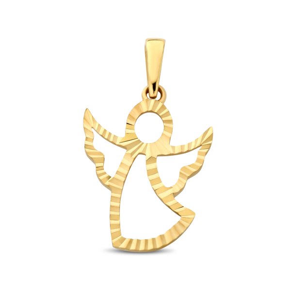 Anhänger Engel Gold 585 - Diamantiert