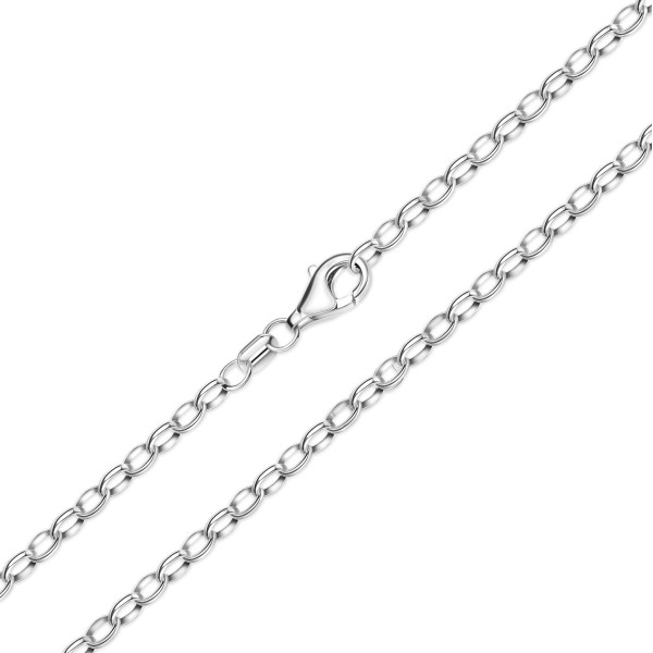 Charm-Erbsarmband oval Silber 925 - 2,7mm breit - 19cm - Bild 2