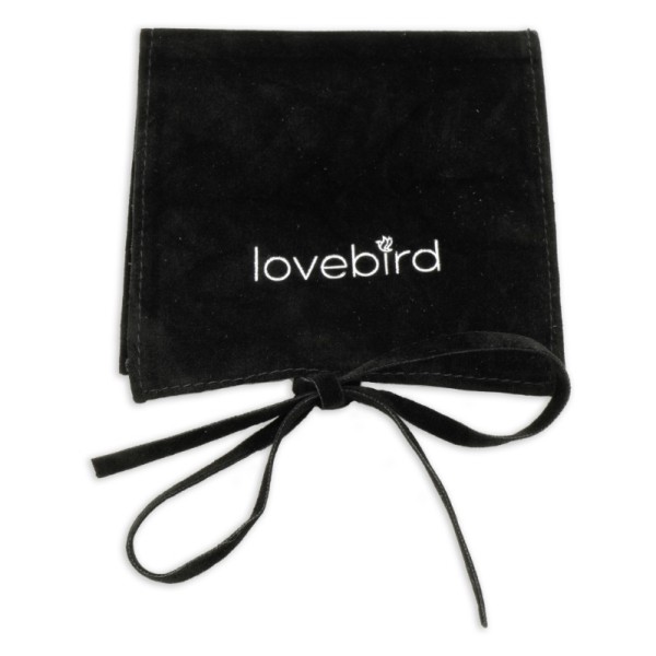 Lovebird Buchstabencollier P Silber 925 rhodiniert - 11 Zirkonia - Bild 3