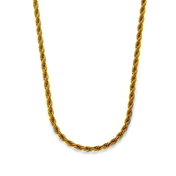 Frank 1967 Halskette Edelstahl IPG - 4mm breit gedreht - 60cm