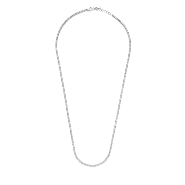Tennis-Halskette Zirkonia Silber 925 rhodiniert - 1,5mm - Bild 3