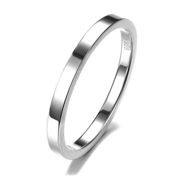 Damenring Silber 925 - 2,1mm breit