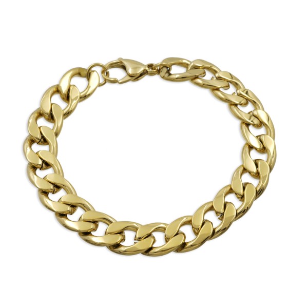 Chunky Chain Edelstahl PVD-Vergoldung - Panzerkette - 11,0mm breit - Bild 2