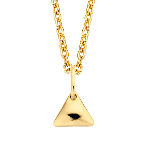 Collier Dreieck Gold 585 - Ankerkette diamantiert 43cm