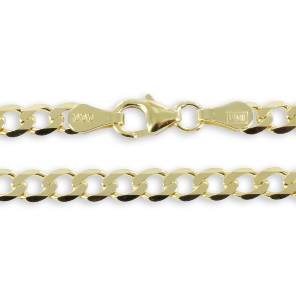 Flachpanzerarmband Gold 333 - 3,9mm breit