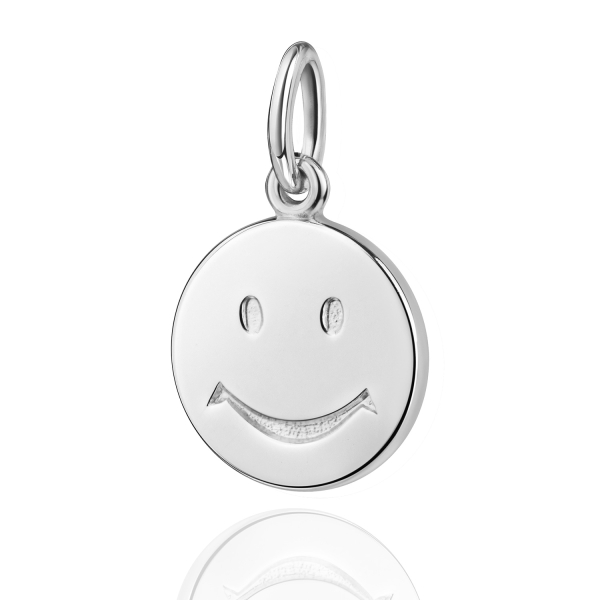 Anhänger Smile-Gesicht Silber 925 - Ø 9,5mm