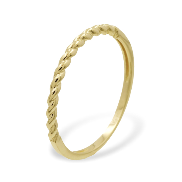 Damenring Twisted Gold 333 - 1,7mm breit