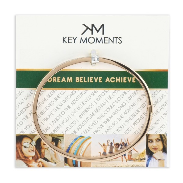 Key Moments Armspange Lack grün Edelstahl IPR - DREAM BELIEVE ACHIEVE - Bild 2