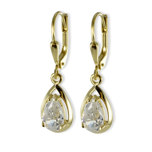 Ohrhänger Zirkonia Gold 333