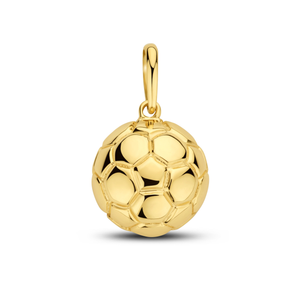 Anhänger Fußball Gold 585 - Ø 10mm