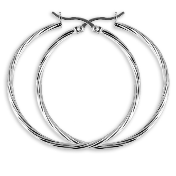 Scharniercreolen Silber 925 - 40mm