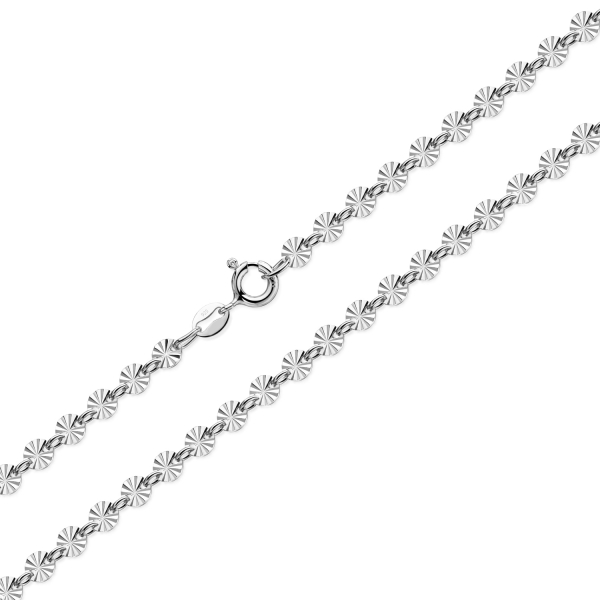 Plättchenarmband Silber 925 diamantiert - 4,3mm breit - Bild 2