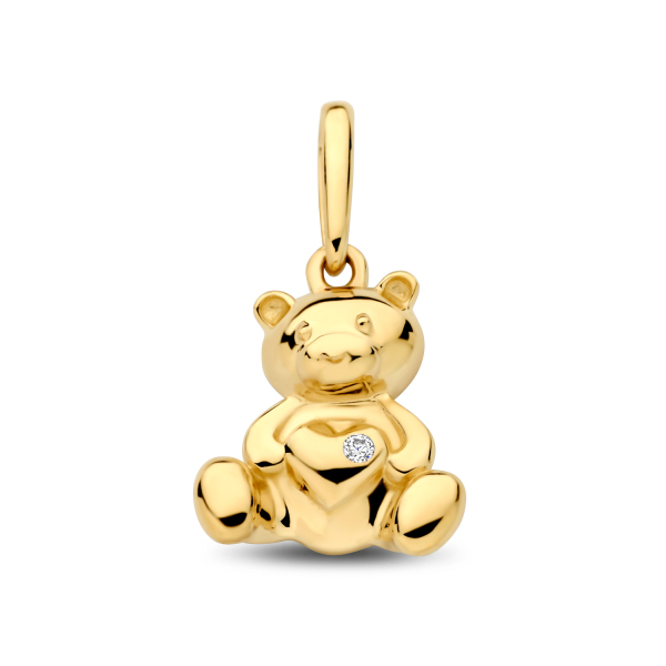 Anhänger Teddybär Gold 585 - Zirkonia