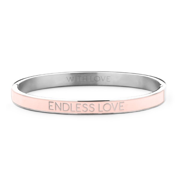 Key Moments Armspange Lack rosa Edelstahl IPS - ENDLESS LOVE