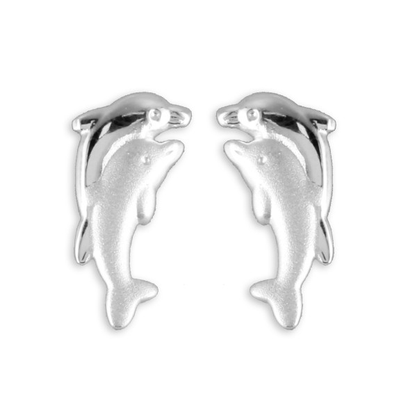 Ohrstecker Delphine Silber 925 - Teilmatt