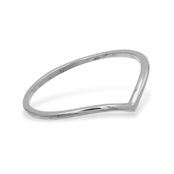 Damenring Wishbone Silber 925 - 1,3mm breit - Bild 2