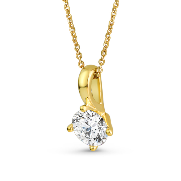 Anhänger Zirkonia Ø 6,5mm Gold 333