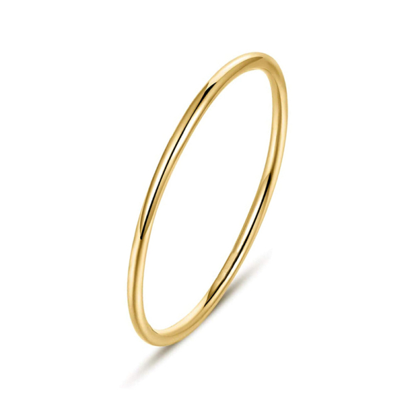 Stackable Ring Silber 925 vergoldet - Schmal 1,1mm